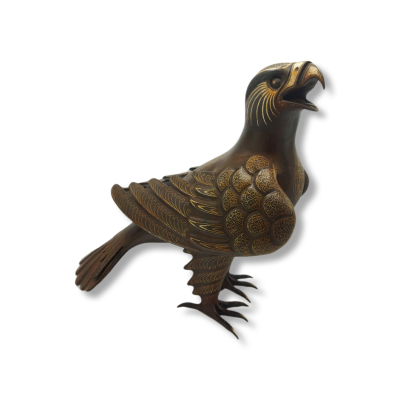 Silver Inlaid Steel Eagle - Code 1000018