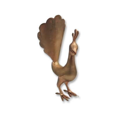 Small Steel Peacock (Copper Plated) - Code 1000030