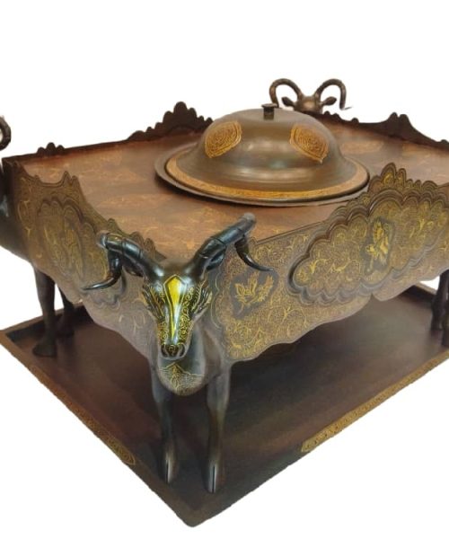 Silver Inlaid Steel Brazier - Code 1000103