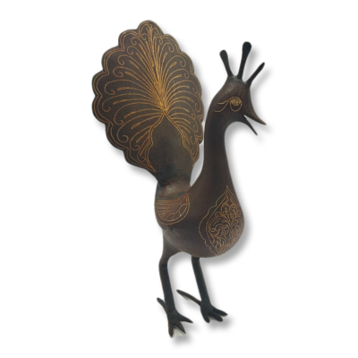 small size steel peafowl - code:1000131