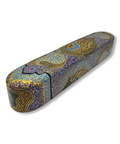 Walnut wood pen case – Boteh Jegheh and Tazhib design – Code 1020081