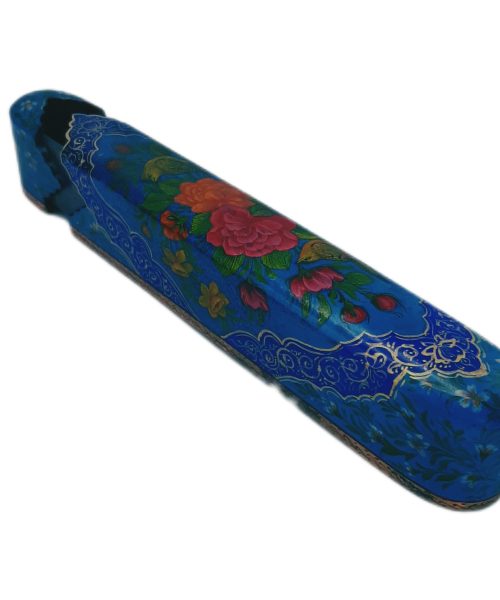 Wooden pen case, Flower and Bird design – Code 1020124