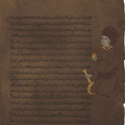 Miniature Painting on Antique Paper, "Safavid" Design, Code 1030100