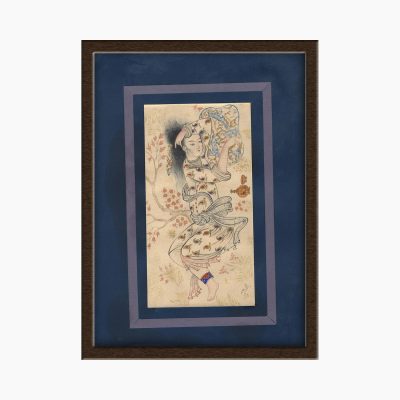 Miniature Painting on Paper, "Safavid Style" Design, Code 1030130