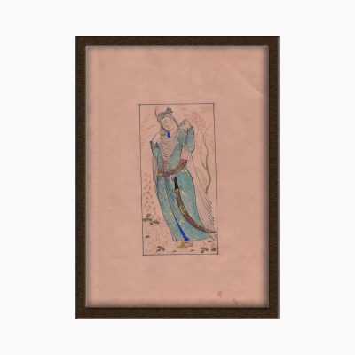 Miniature Painting on Paper, "Safavid Style" Design, Code 1030133