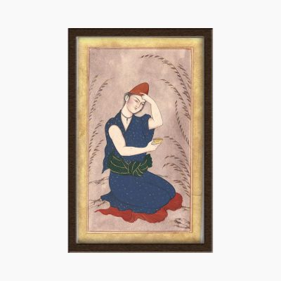 Miniature Painting on Paper, "Safavid Style" Design, Code 1030141