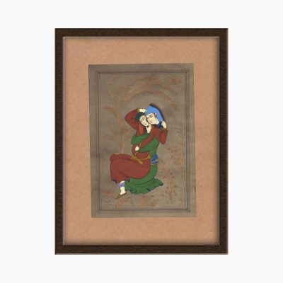 Miniature Painting on Paper, "Safavid Style – Lover and Beloved" Design, Code 1030142