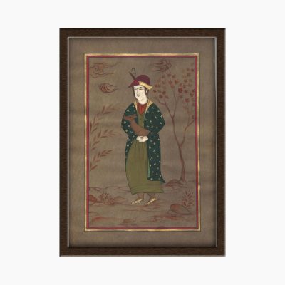 Miniature Painting on Paper, "Tabriz Style" Design, Code 1030143
