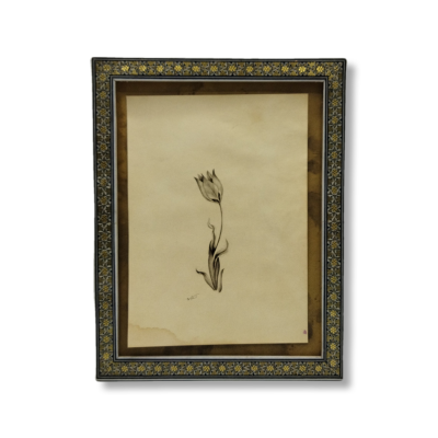 Miniature Painting on Paper – Floral Design – Code 1030299