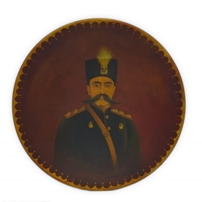 Painted plate - "Naser al-Din Shah" - Code 1040004